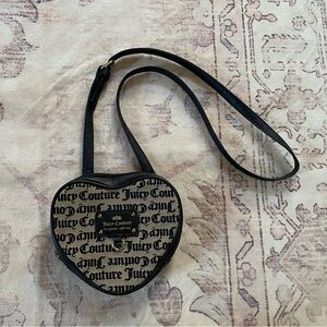Juicy Couture Black Heart Crossbody Bag